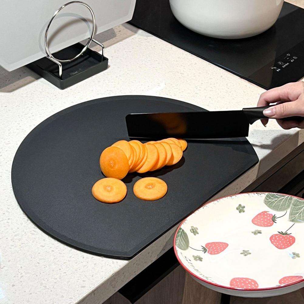 Food Prep Mat - 食品グレードの両面まな板、曲げられる滑り止め防カビカッティングマット、キッチン用果物野菜の下ごしらえ用耐腐食性