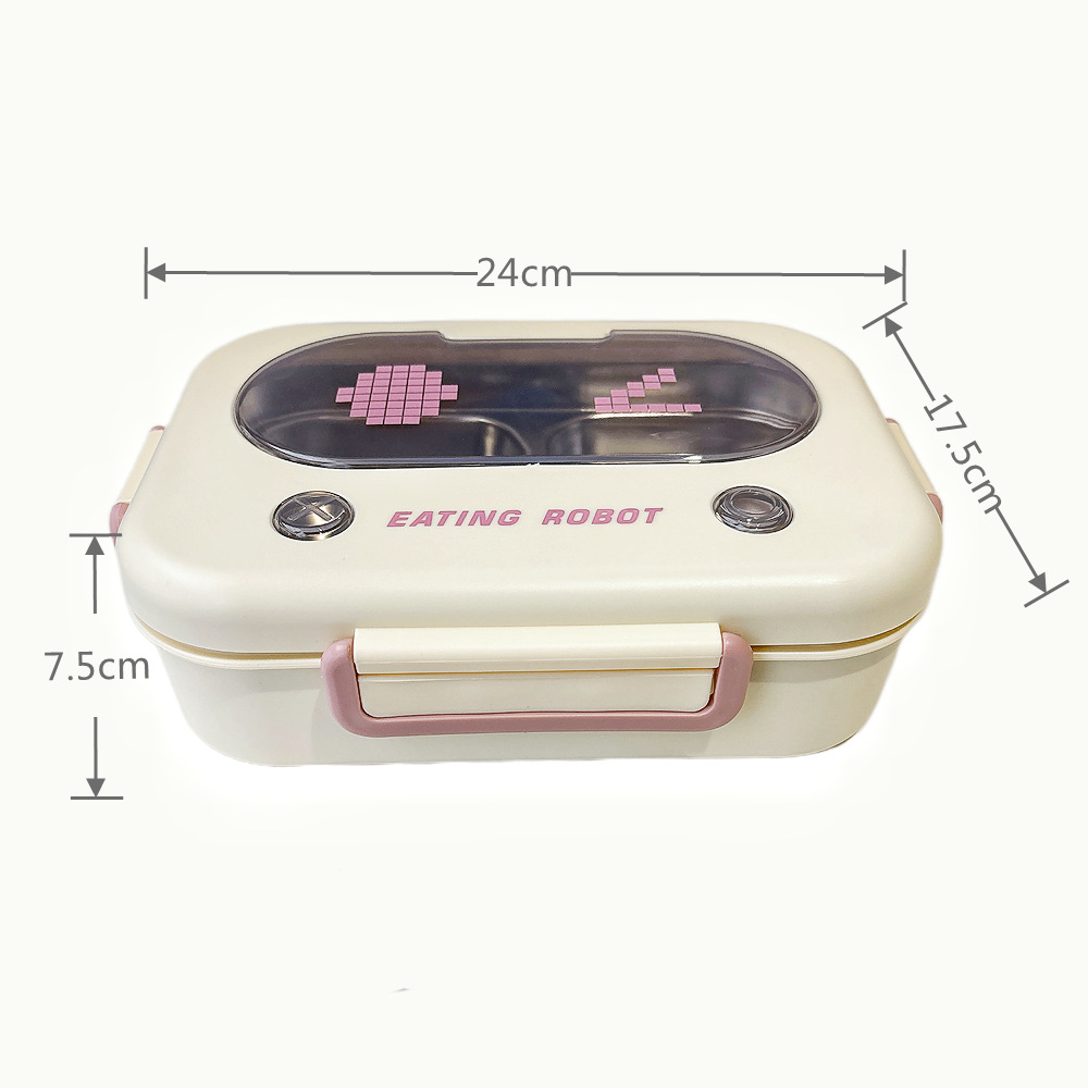 Meal Prep Lunch Boxes - 保温弁当箱ステンレス鋼ランチコンテナ漏れ防止食品保存オーガナイザーポータブル食事準備キャンプ用