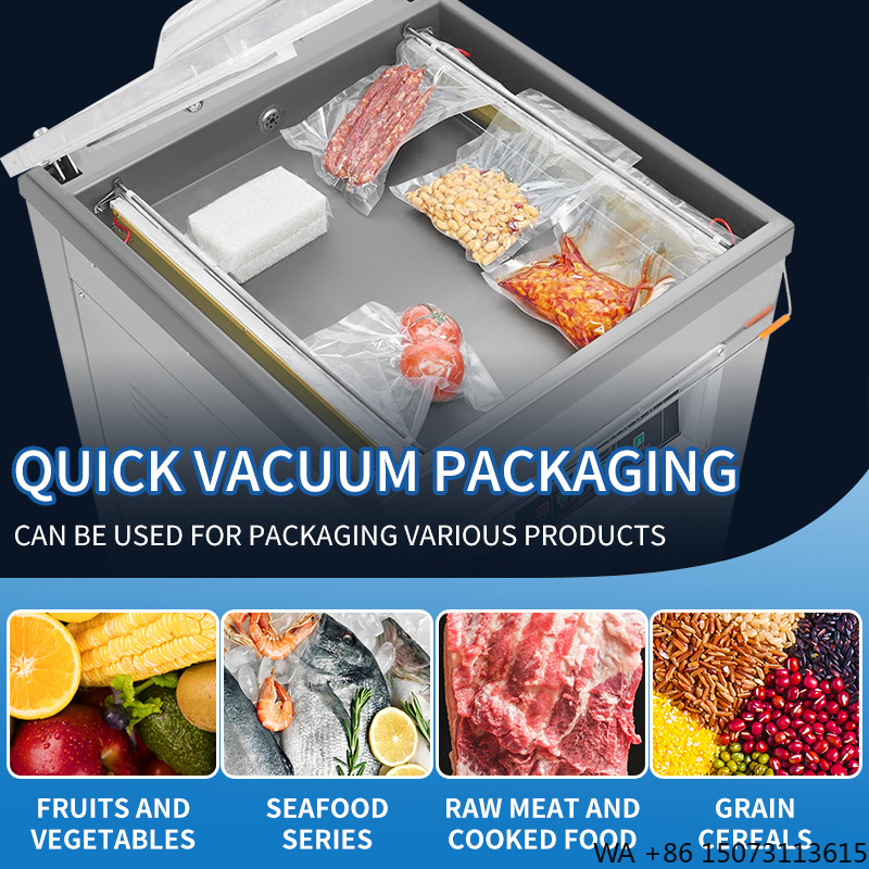Meal Prep Kitchen - DZ-500 縦型単室食品真空シーラー半自動包装機（モーター付きプラスチックバッグ＆フォイルシーラー）