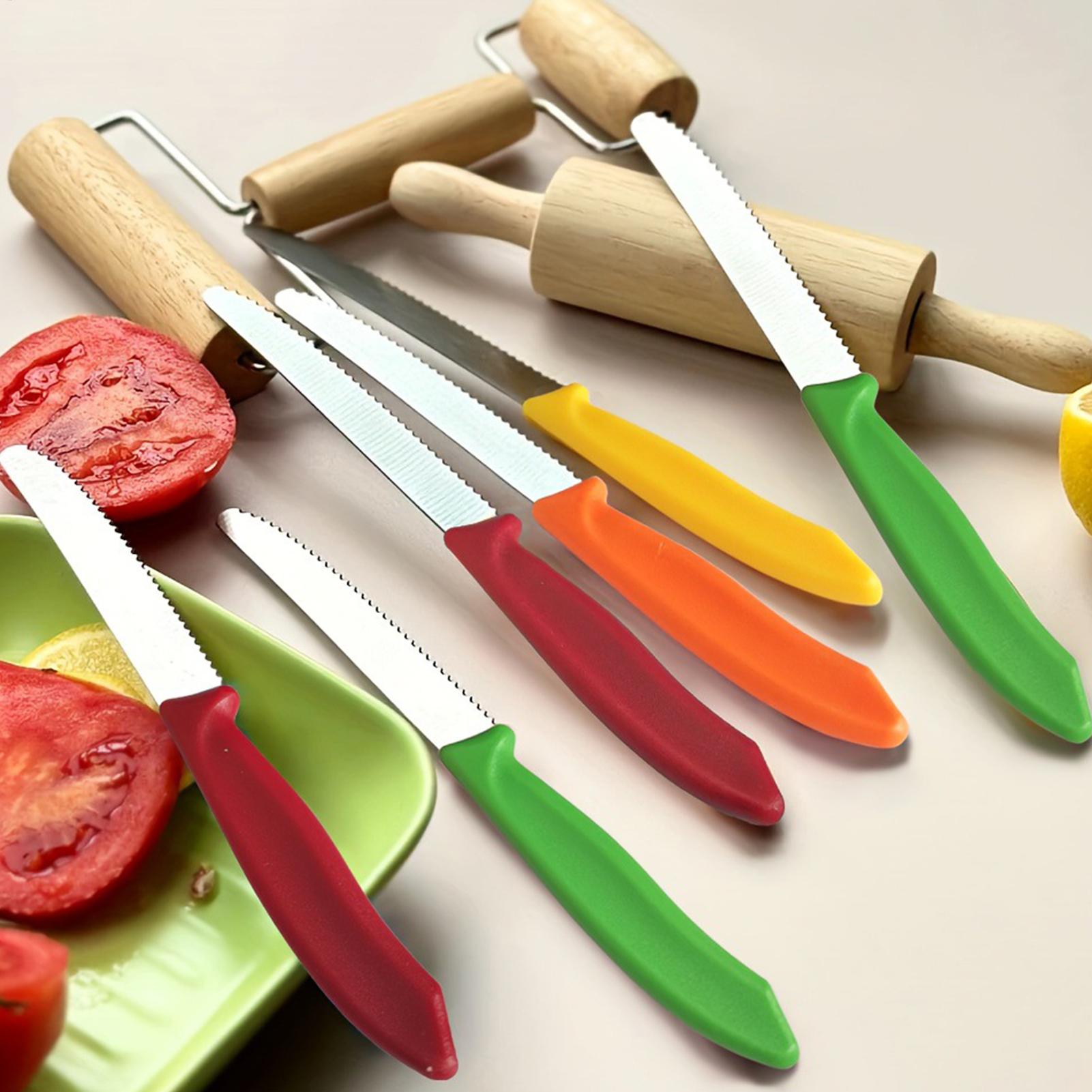 鋸歯状ステーキカッター 5 個ステンレス鋼鋸歯状の正確な切断 - Meal Prep Kitchen のレビューと価格