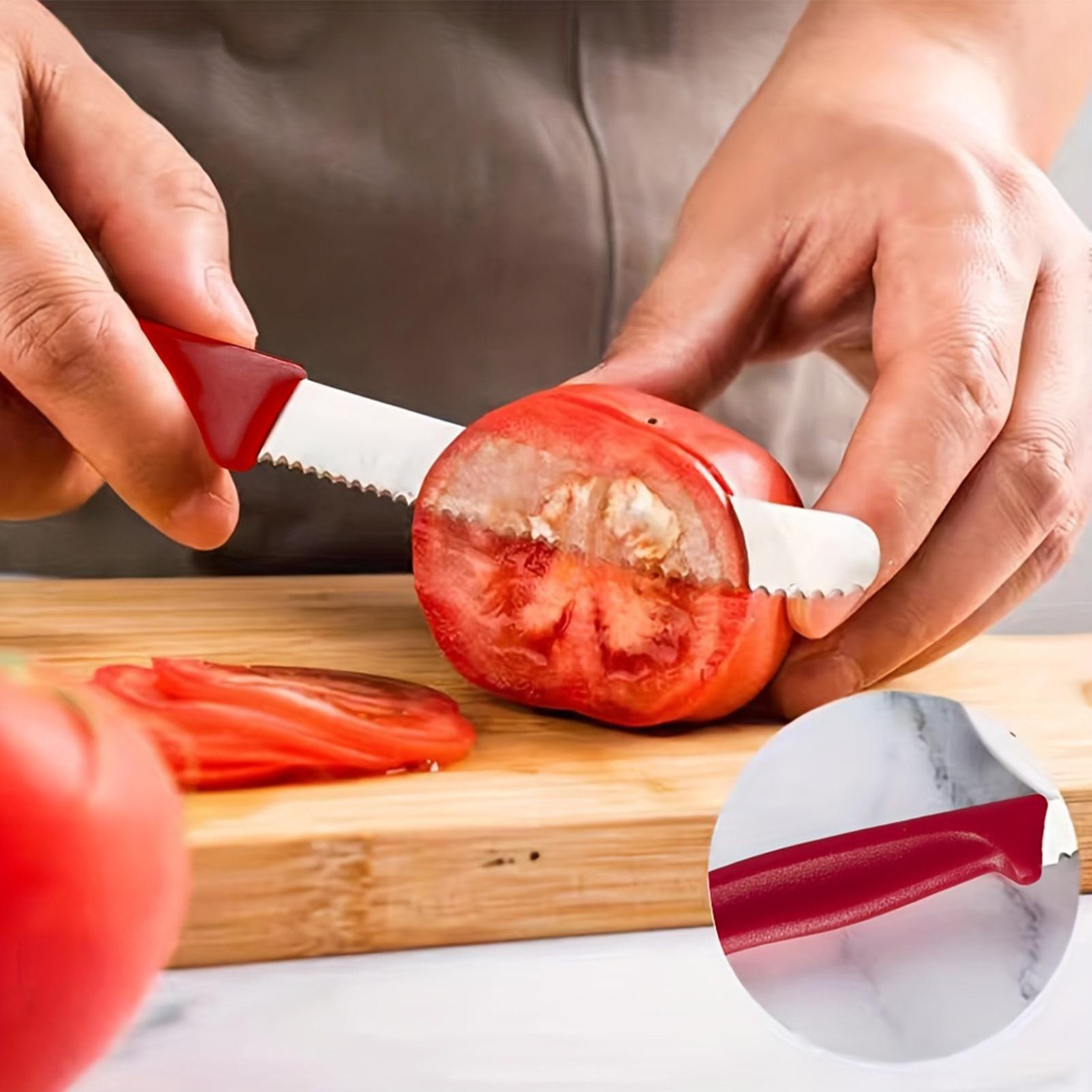 鋸歯状ステーキカッター 5 個ステンレス鋼鋸歯状の正確な切断 - Meal Prep Kitchen のレビューと価格