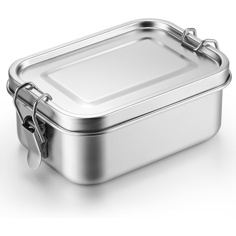 ステンレス製食品保存容器 蓋付き ランチボックス 冷蔵庫オー - Meal Prep Lunch Boxes のレビューと価格