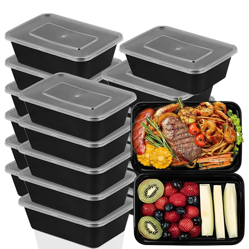 10/20x 食品保存容器 蓋付き 食事準備容器 使い捨て漏 - Meal Prep Lunch Boxes のレビューと価格