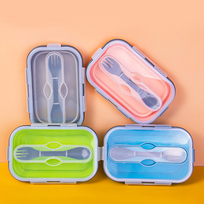 子供と大人のための折りたたみ式シリコンフードボックス,ヘルシ - Meal Prep Lunch Boxes のレビューと価格