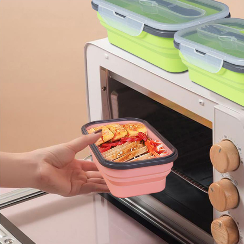 子供と大人のための折りたたみ式シリコンフードボックス,ヘルシ - Meal Prep Lunch Boxes のレビューと価格