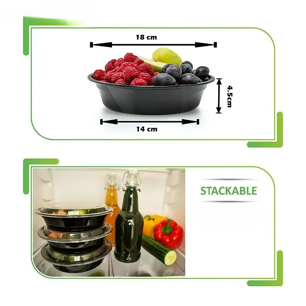 ふた付きプラスチック製食品容器,食品調理容器,ポータブル弁当 - Meal Prep Lunch Boxes のレビューと価格