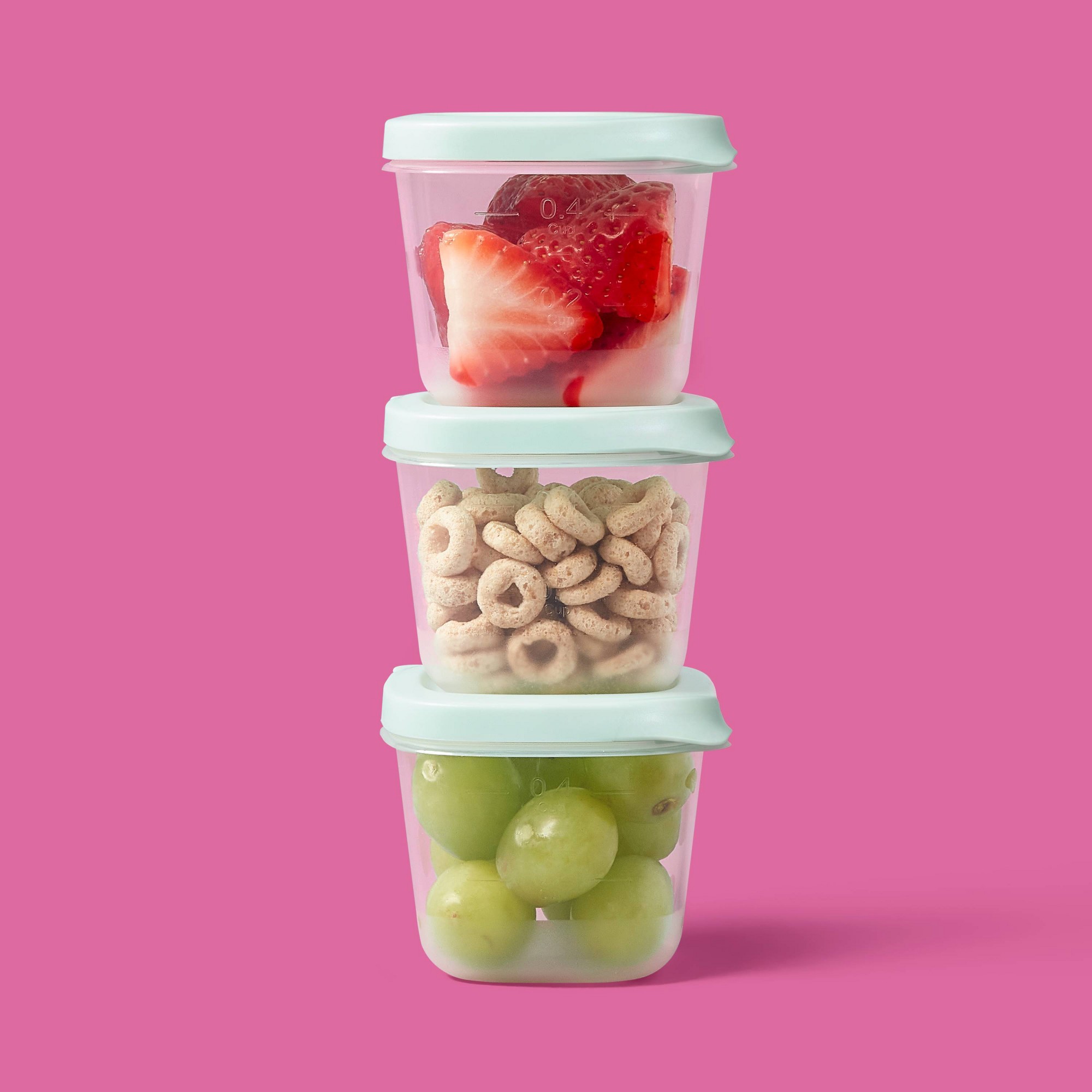 4個入りミニスクエアハーフカップ食品保存容器、BPAフリーの - Meal Prep Kitchen のレビューと価格