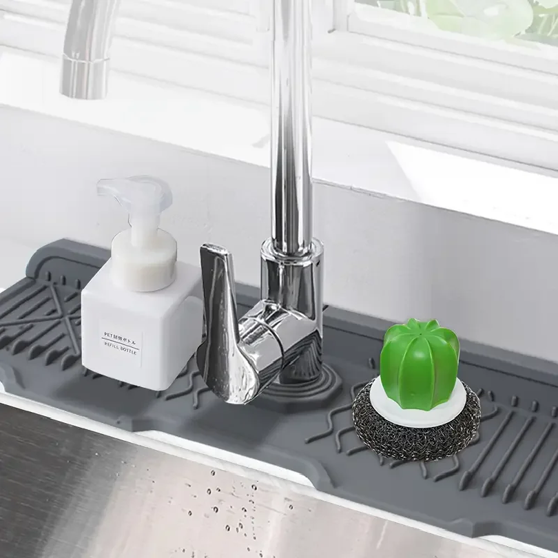 滑り止めシリコン製キッチン排水溝マット、現代のシンクや食器洗 - Food Prep Mat のレビューと価格