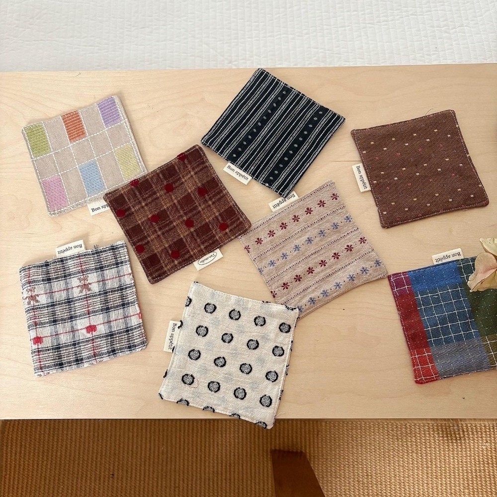 新しい色のウォーターカップマット綿キルティング生地コースター - Food Prep Mat のレビューと価格