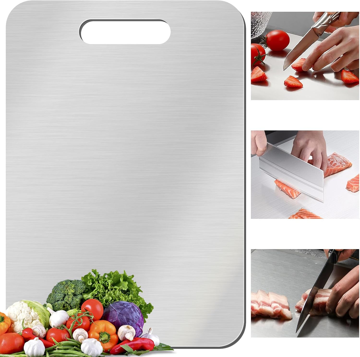 食品グレードの両面カッティングボード1パック、新しくアップグ - Food Prep Mat のレビューと価格