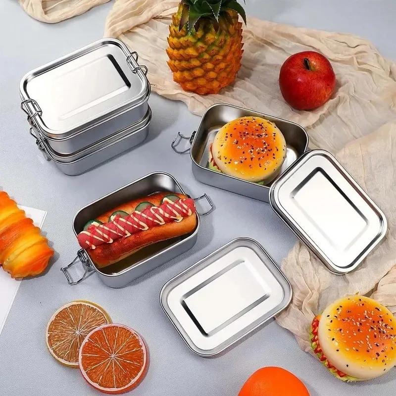 304ステンレス鋼製 1200/2400ml ランチボックス - Meal Prep Lunch Boxes のレビューと価格