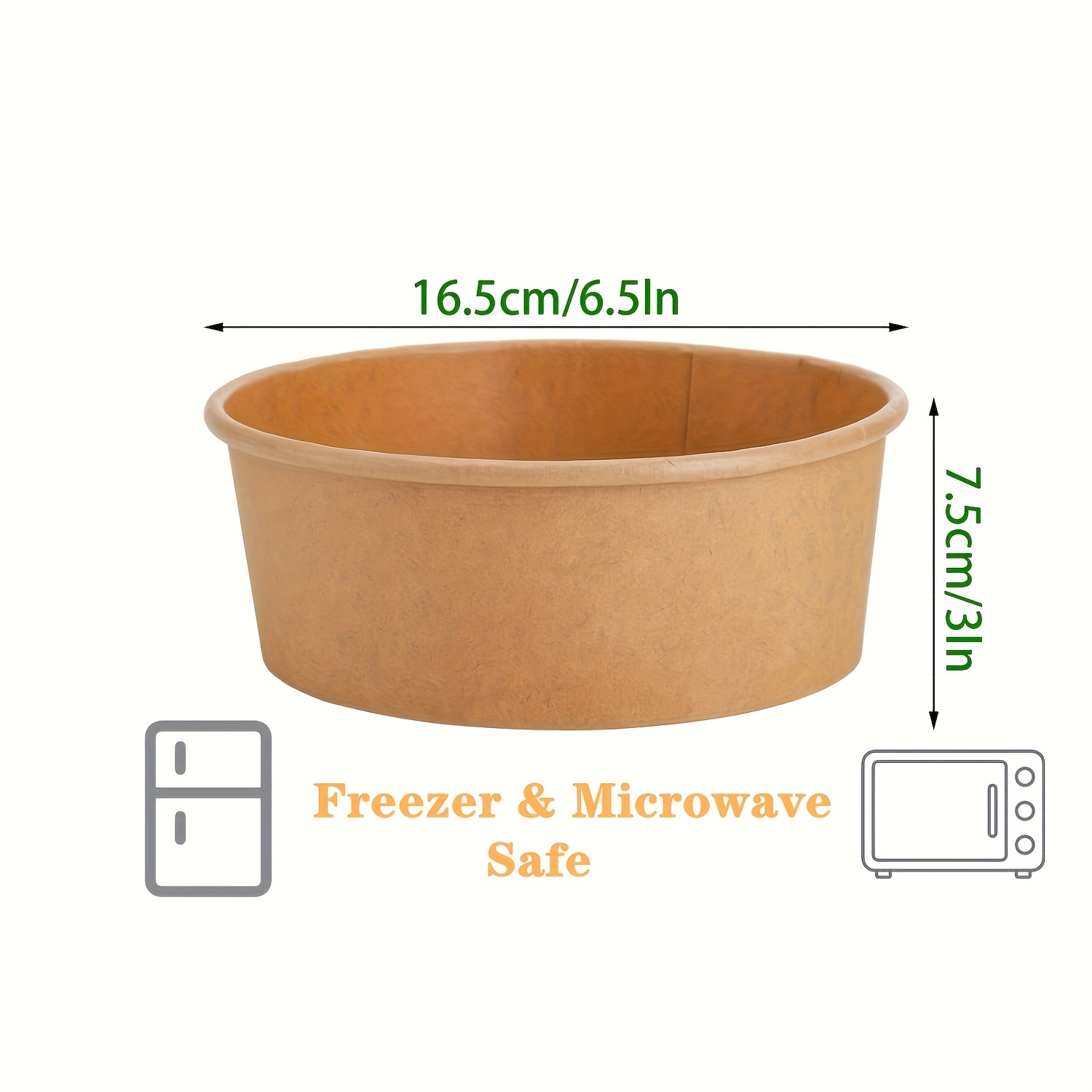 44オンス/1300ml 25/50個入り 蓋付き紙ボウル、 - Meal Prep Lunch Boxes のレビューと価格