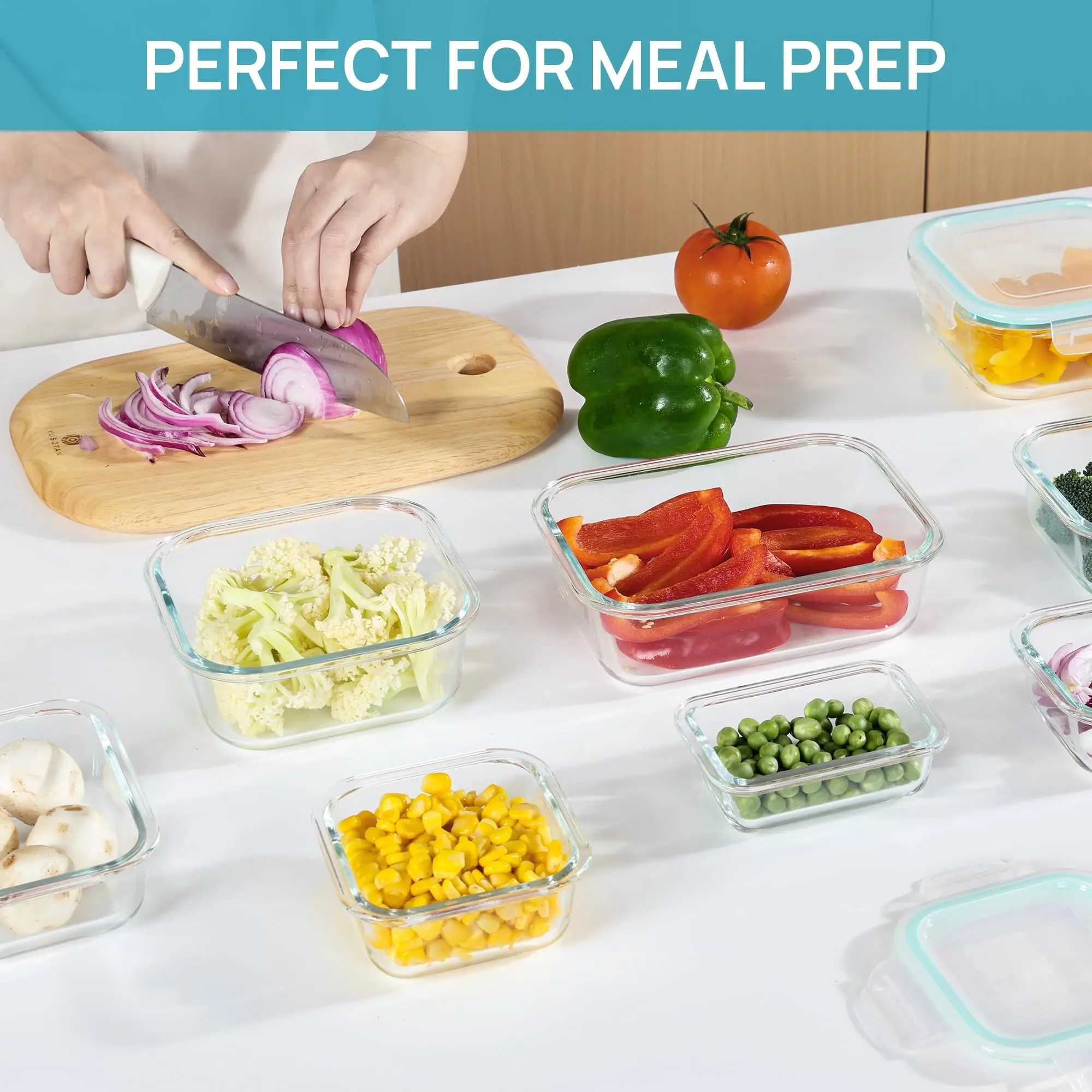ガラスランチボックス食品保存容器、食事の準備、気密弁当箱、電 - Meal Prep Lunch Boxes のレビューと価格